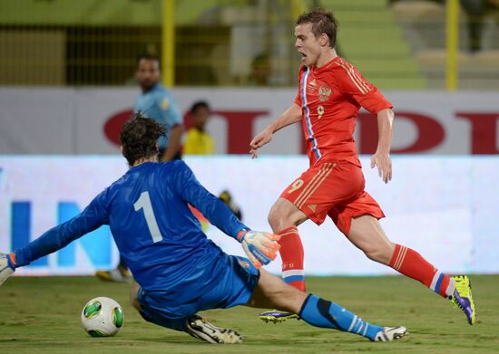 Football. Friendly match Russia vs. Serbia