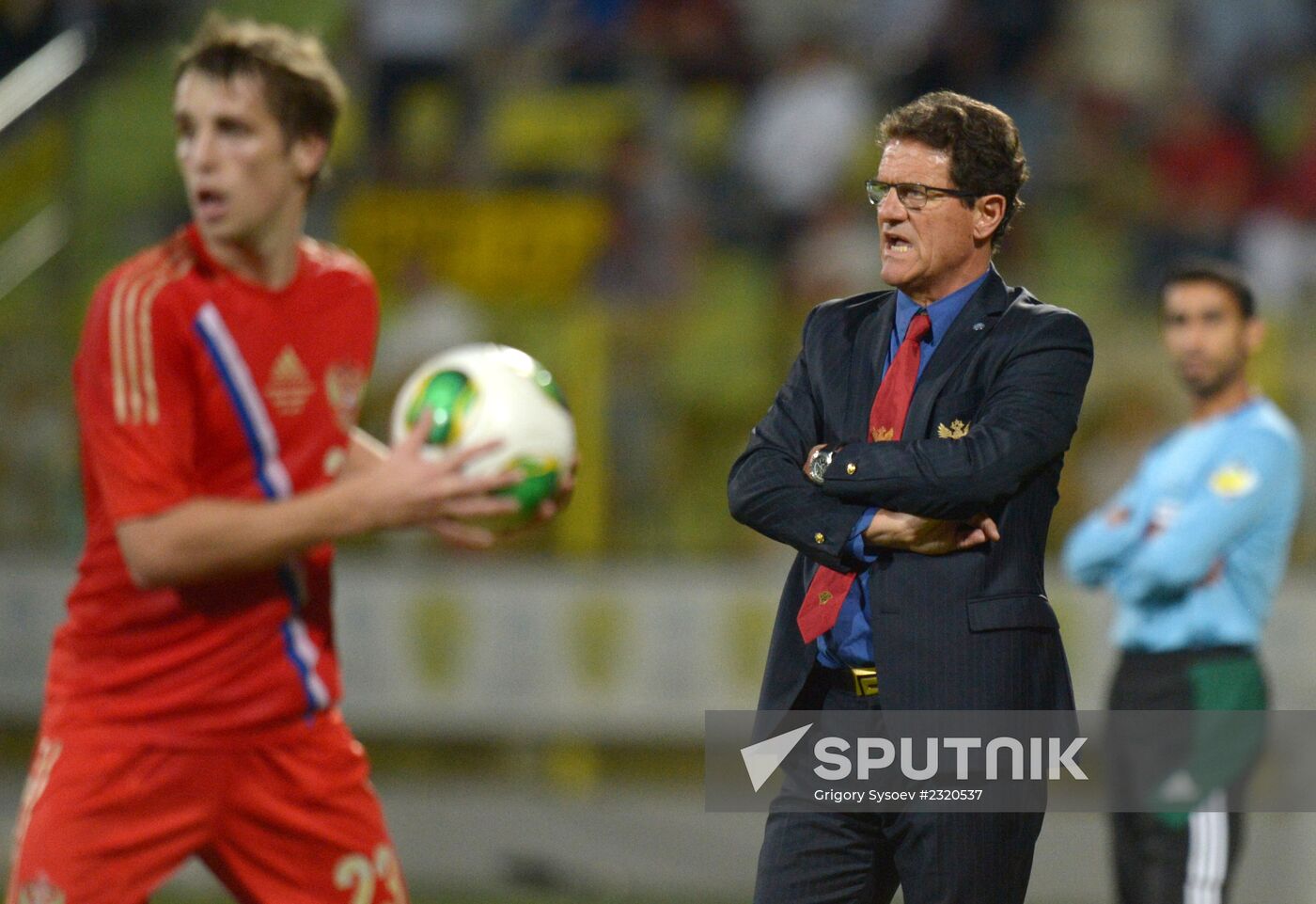 Football. Friendly match Russia vs. Serbia