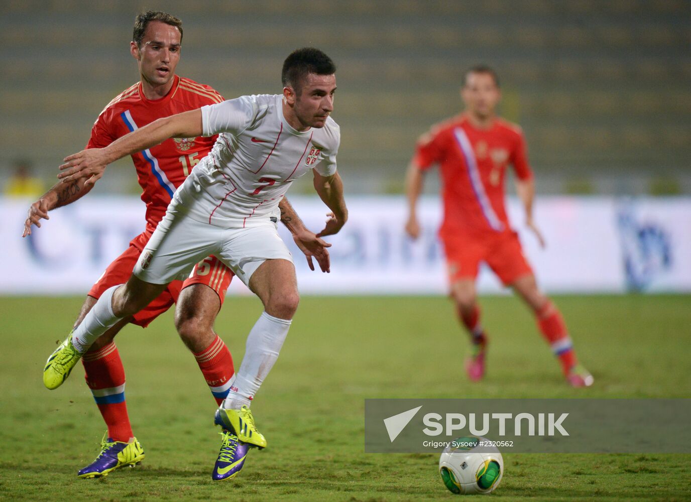 Football. Friendly match Russia vs. Serbia