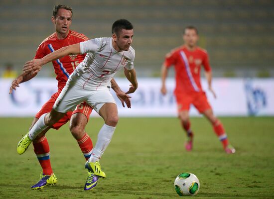 Football. Friendly match Russia vs. Serbia
