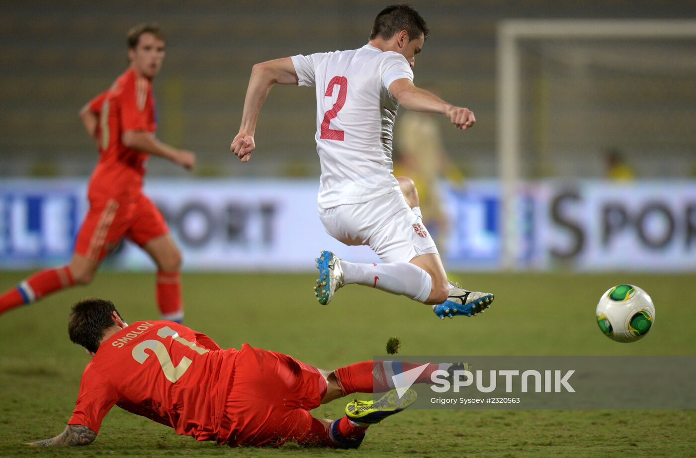 Football. Friendly match Russia vs. Serbia