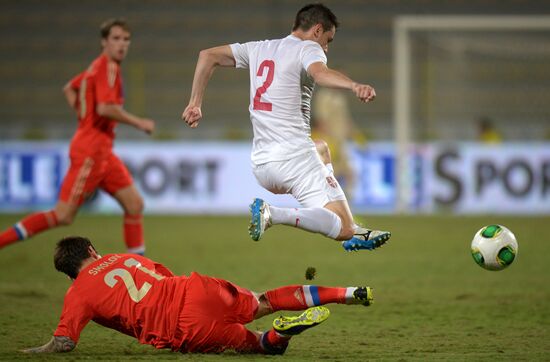 Football. Friendly match Russia vs. Serbia