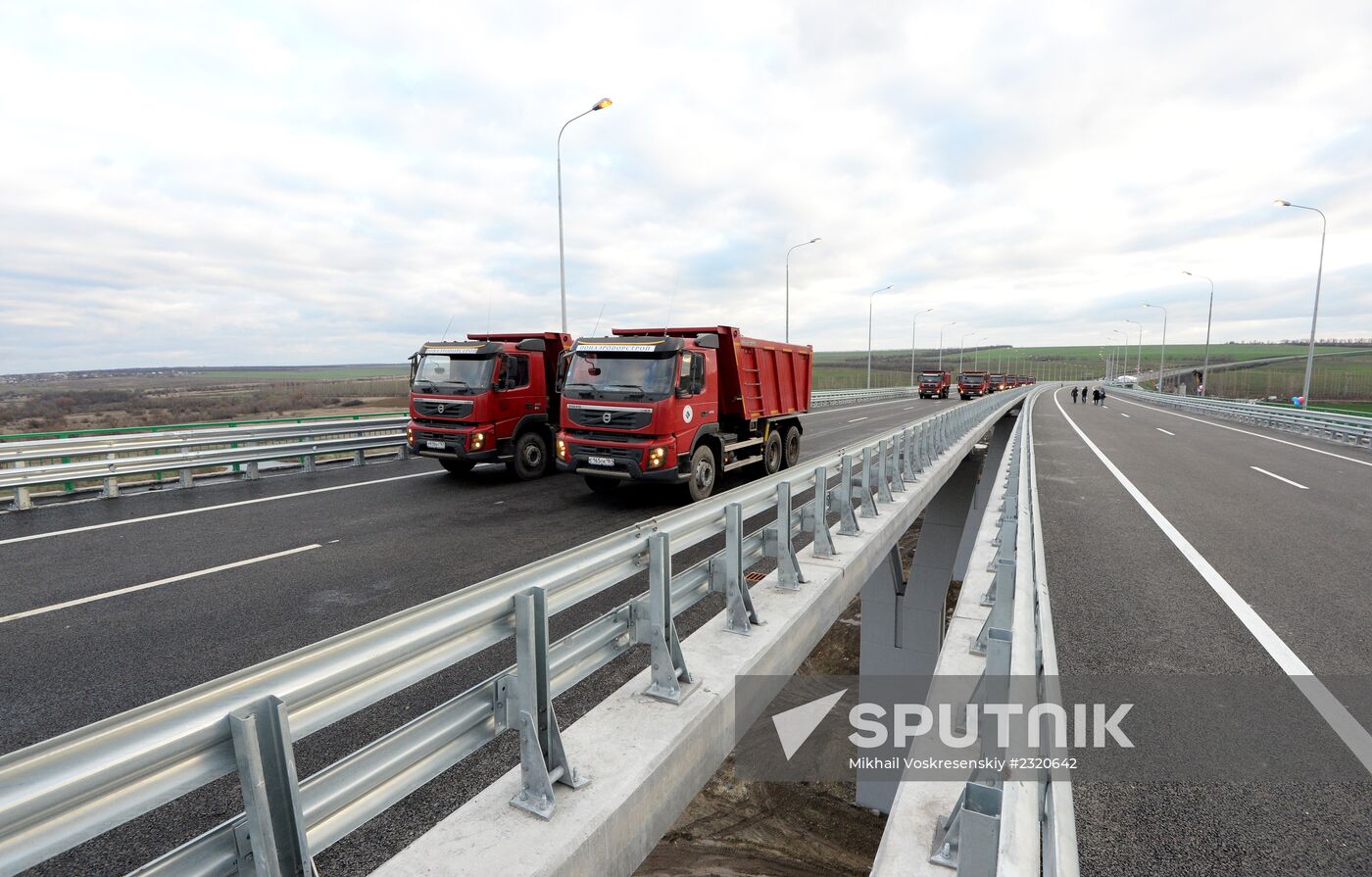 Opening of two new toll sections of M-4 Don Highway