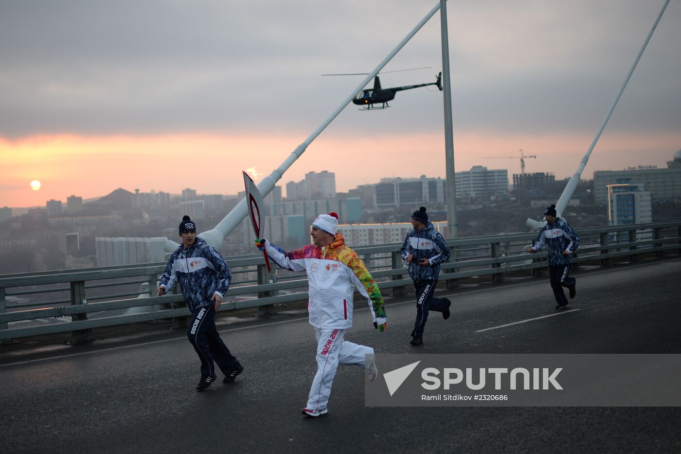 Olympic torch relay. Vladivostok. Day Two