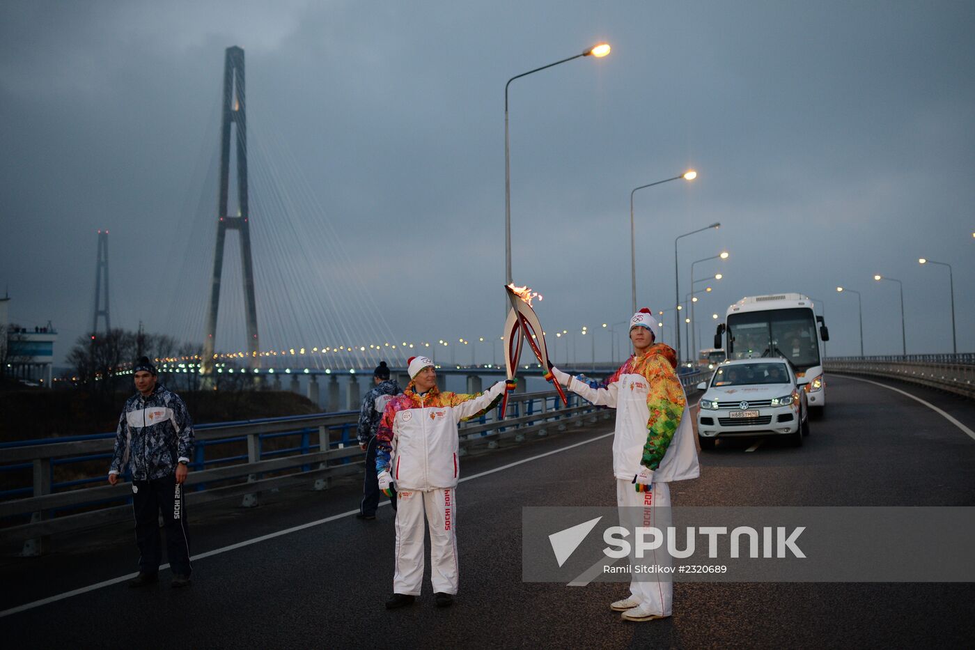 Olympic torch relay. Vladivostok. Day Two