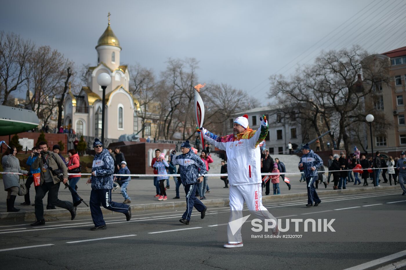 Olympic torch relay. Vladivostok. Day Two