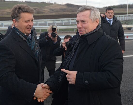 Opening of two new toll sections of M-4 Don Highway