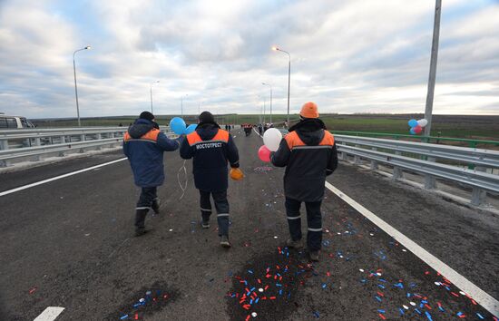 Opening of two new toll sections of M-4 Don Highway