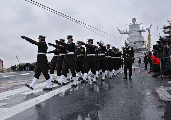 Indian aircraft carrier "Vikramaditya" in Severodvinsk