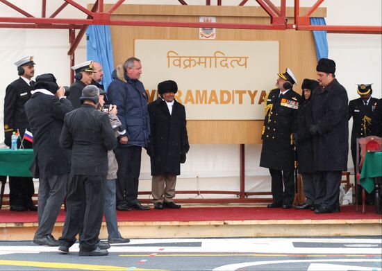 Indian aircraft carrier "Vikramaditya" in Severodvinsk