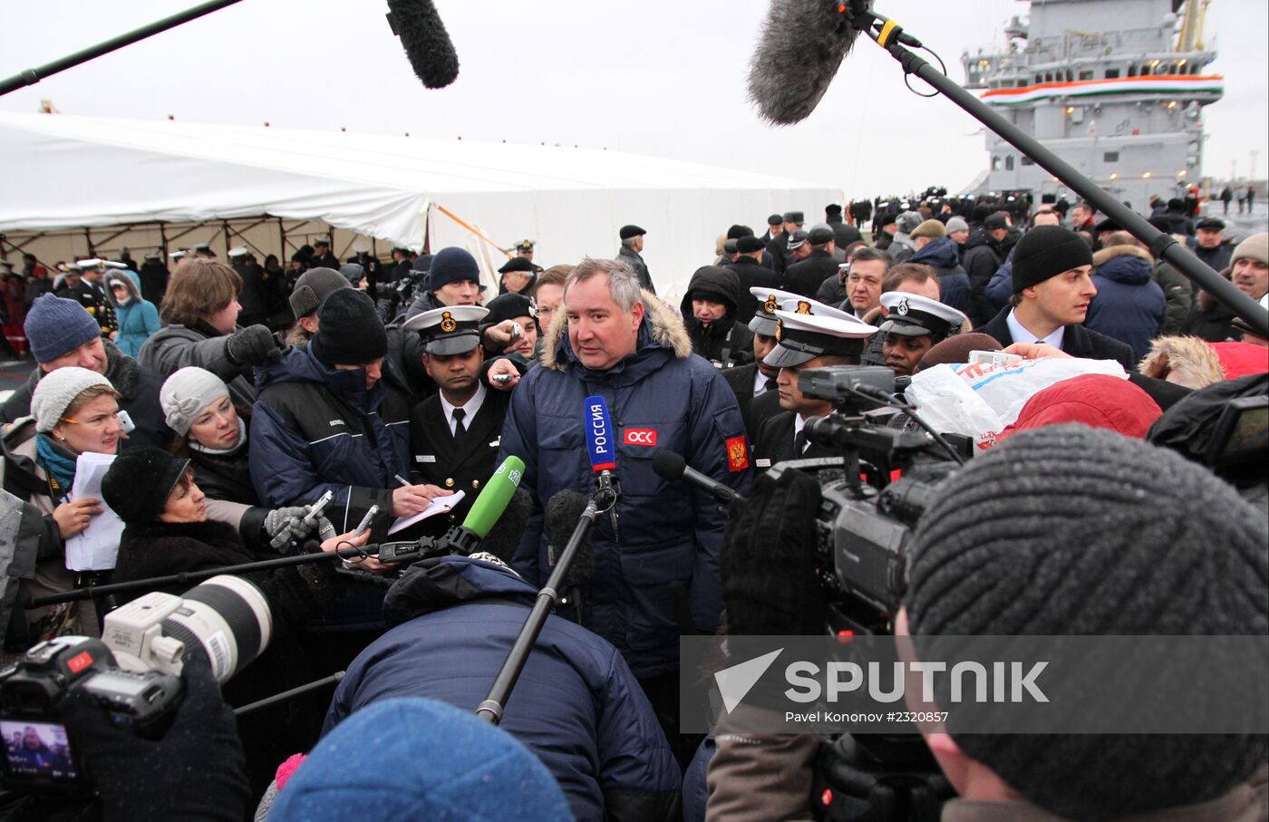 Indian aircraft carrier "Vikramaditya" in Severodvinsk