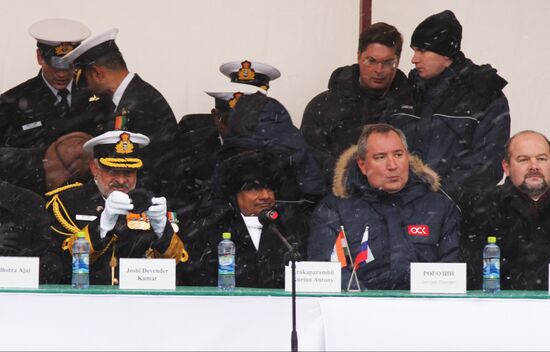 Indian aircraft carrier "Vikramaditya" in Severodvinsk