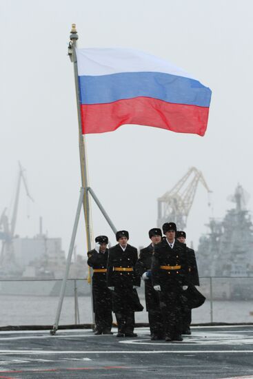 Indian aircraft carrier "Vikramaditya" in Severodvinsk
