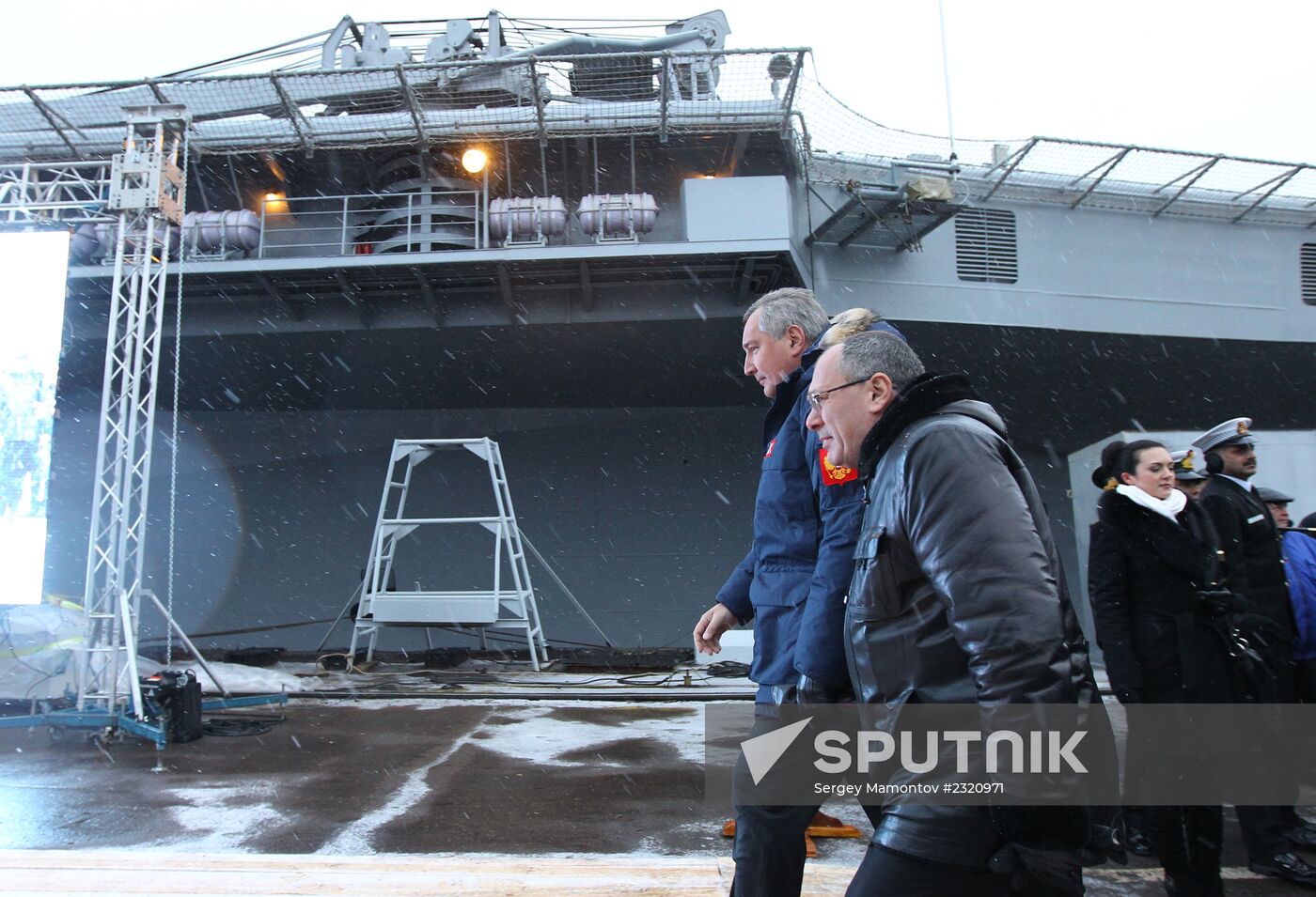 Indian aircraft carrier INS Vikramaditya in Severodvinsk