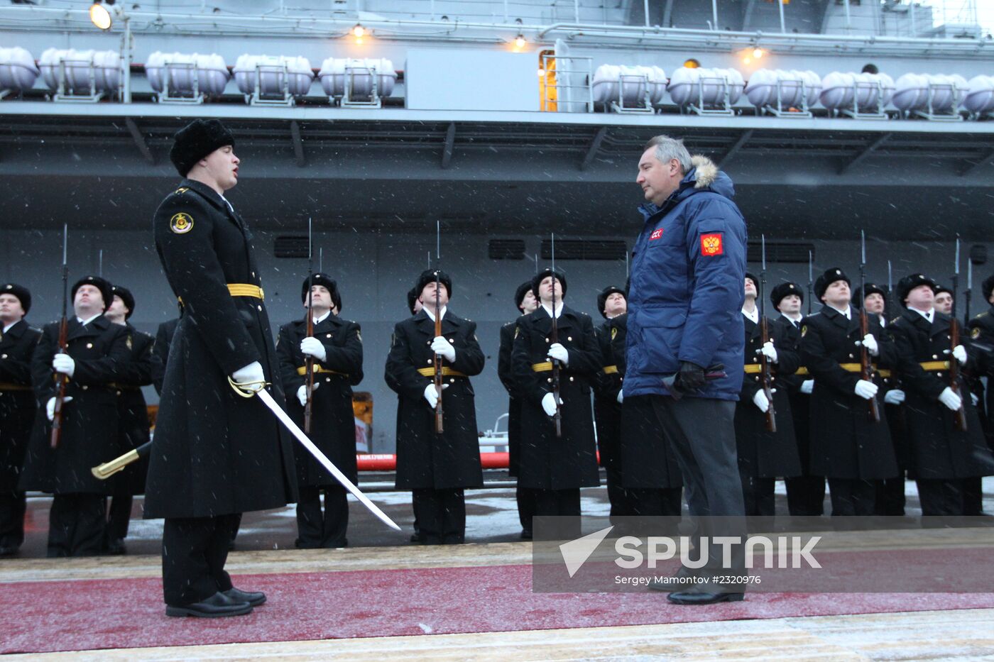 Indian aircraft carrier INS Vikramaditya in Severodvinsk