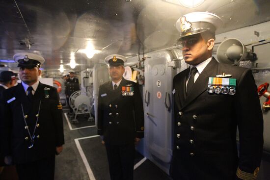 Indian aircraft carrier INS Vikramaditya in Severodvinsk