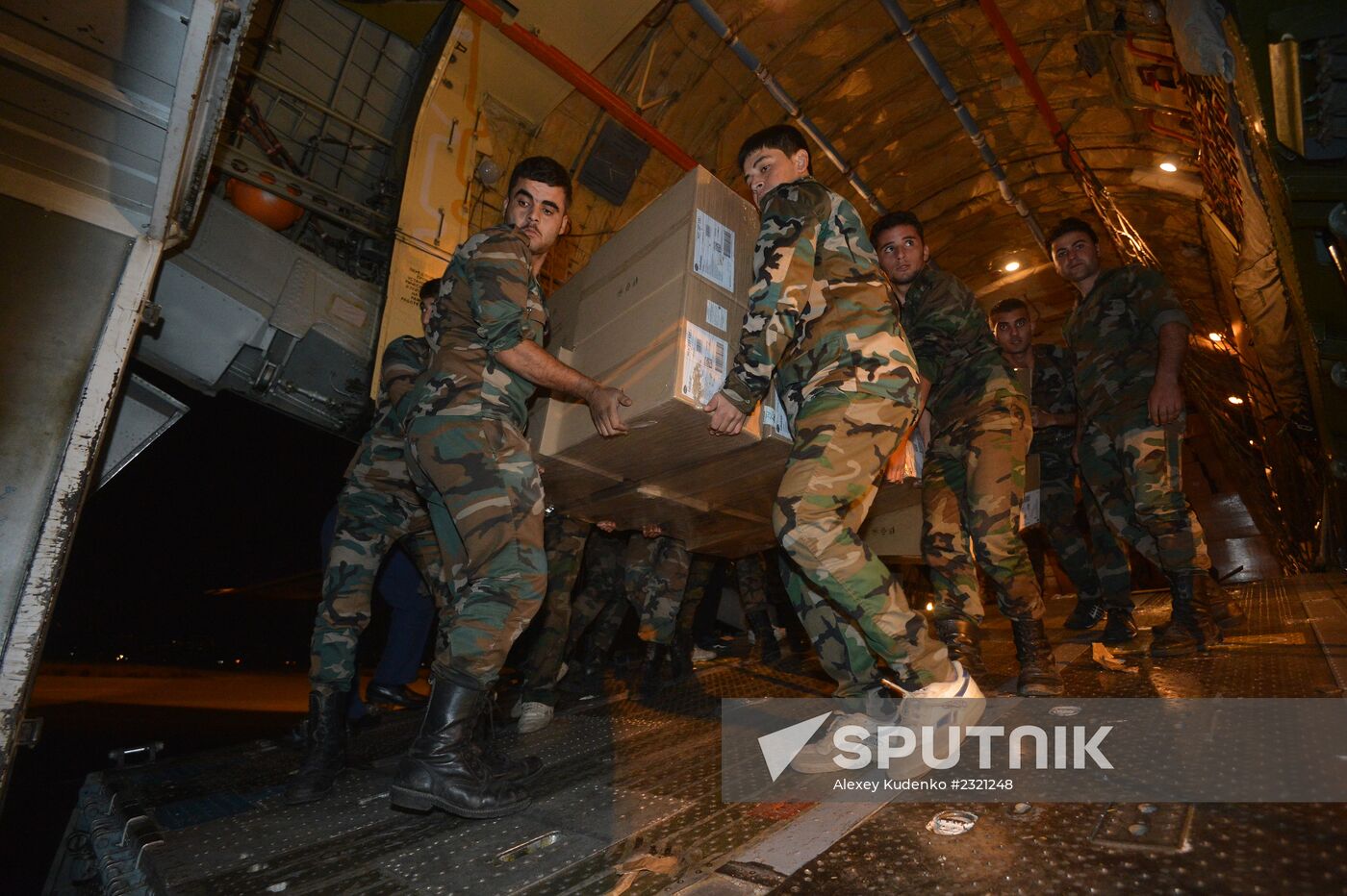 Russian plane with humanitarian aid arrives in Syria