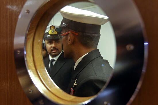 Indian aircraft carrier INS Vikramaditya in Severodvinsk