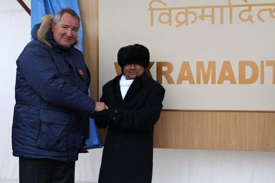 Indian aircraft carrier INS Vikramaditya in Severodvinsk