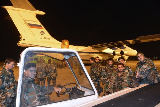 Russian plane with humanitarian aid arrives in Syria