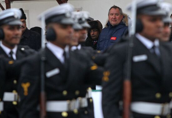 Indian aircraft carrier INS Vikramaditya in Severodvinsk