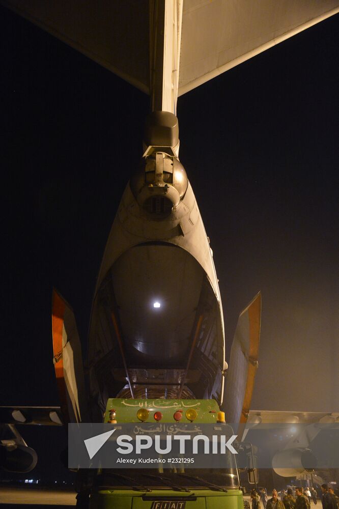 Russian plane with humanitarian aid arrives in Syria