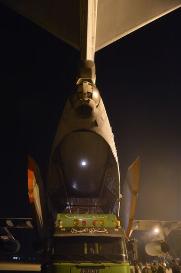 Russian plane with humanitarian aid arrives in Syria