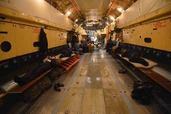 Russian plane with humanitarian aid arrives in Syria