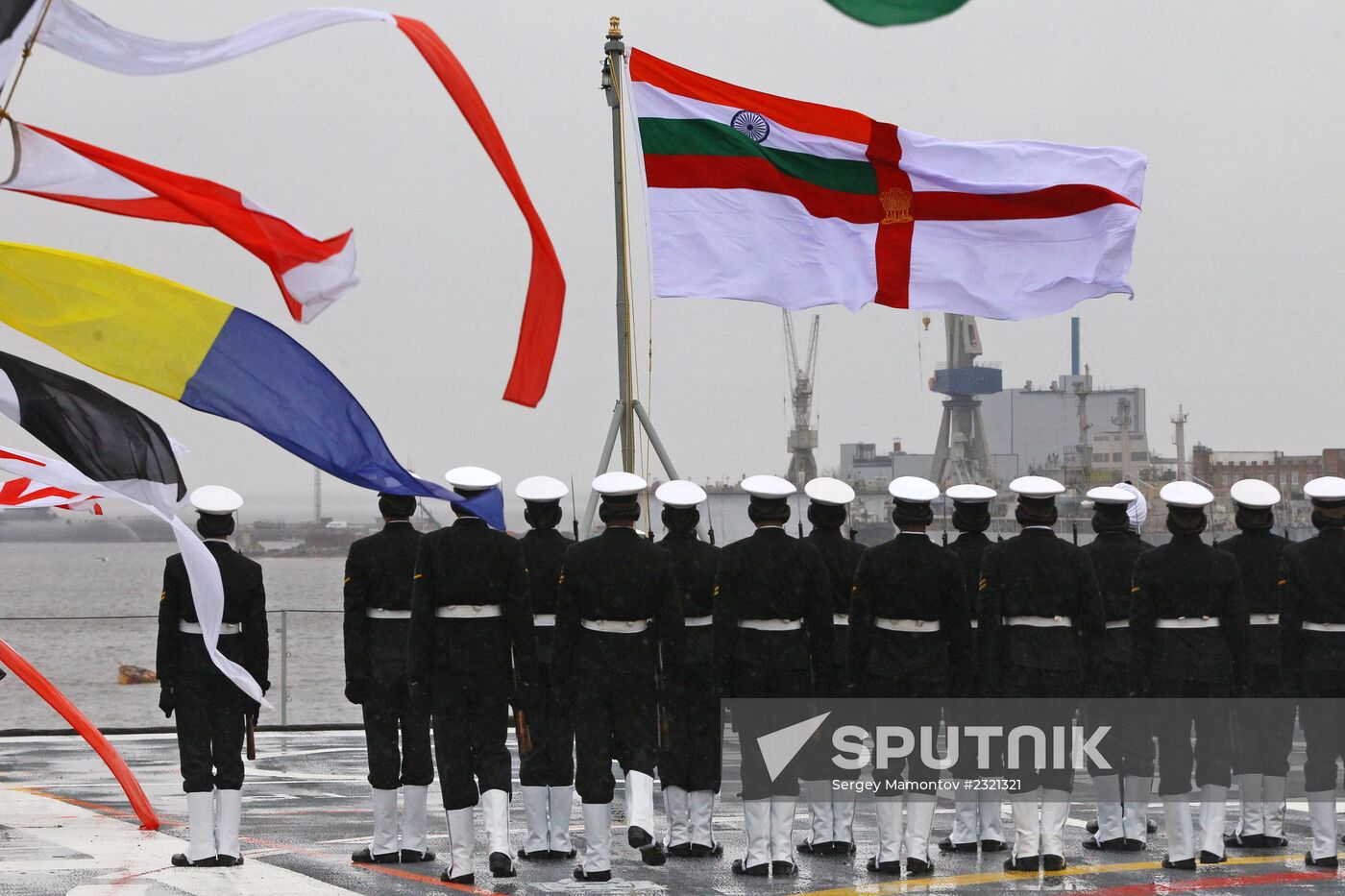 Indian aircraft carrier INS Vikramaditya in Severodvinsk