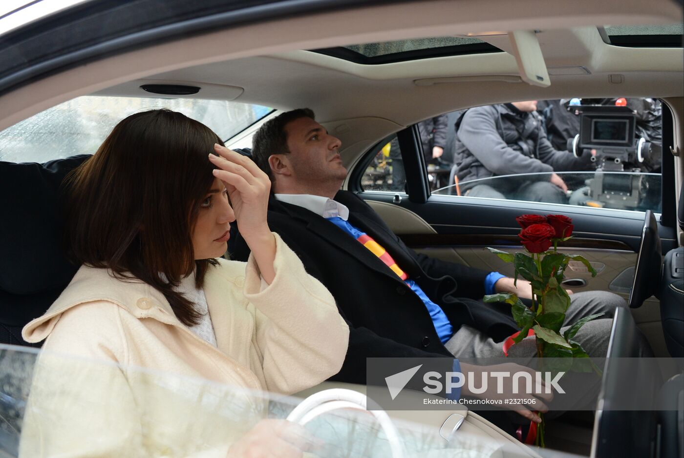 Filming final scene of movie "Congratulations to Men on Women's Day!"