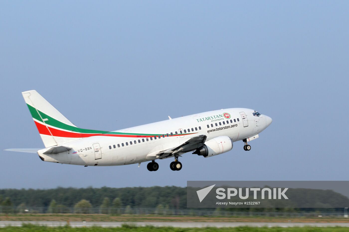 Airliner crashes at Kazan airport
