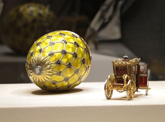 The renovated Shuvalov Palace in St. Petersburg houses Faberge Museum
