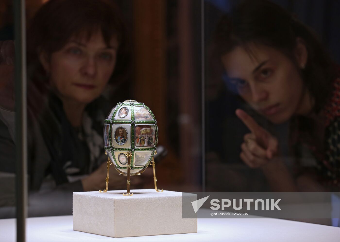 The renovated Shuvalov Palace in St. Petersburg houses Faberge Museum