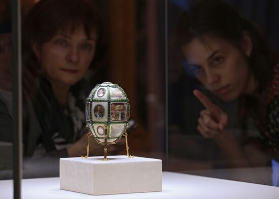 The renovated Shuvalov Palace in St. Petersburg houses Faberge Museum