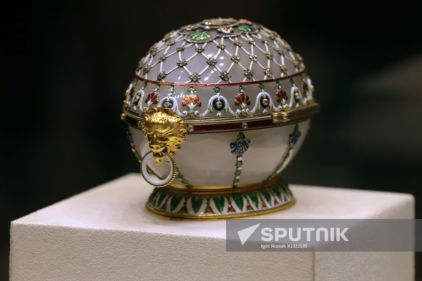 The renovated Shuvalov Palace in St. Petersburg houses Faberge Museum
