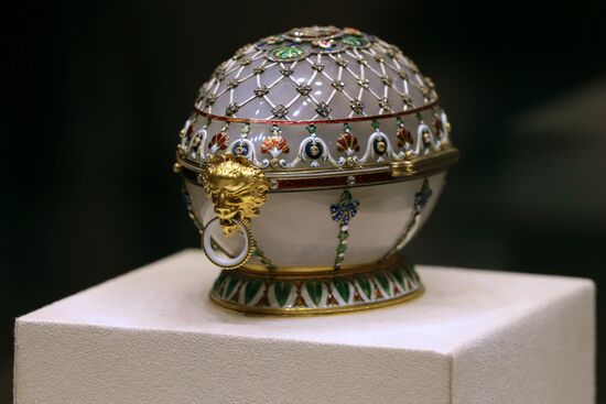 The renovated Shuvalov Palace in St. Petersburg houses Faberge Museum