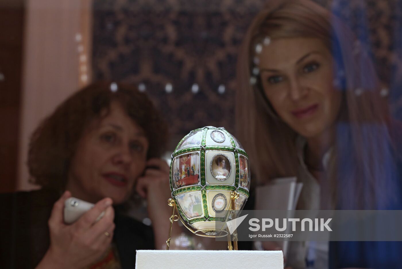 The renovated Shuvalov Palace in St. Petersburg houses Faberge Museum