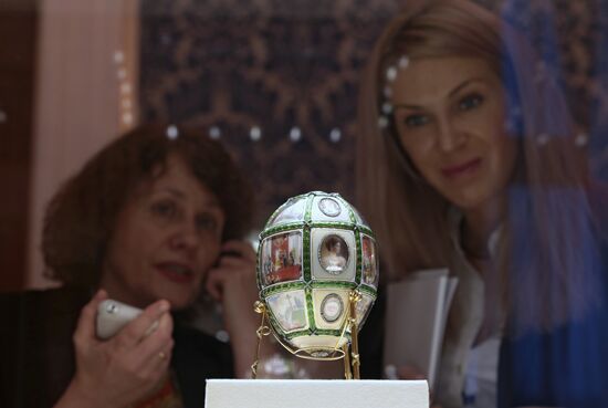 The renovated Shuvalov Palace in St. Petersburg houses Faberge Museum