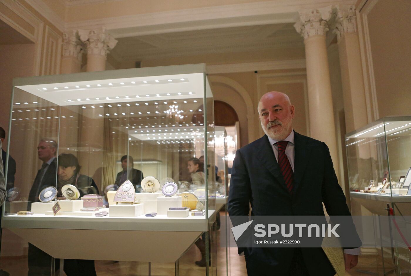 The renovated Shuvalov Palace in St. Petersburg houses Faberge Museum