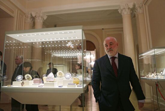 The renovated Shuvalov Palace in St. Petersburg houses Faberge Museum
