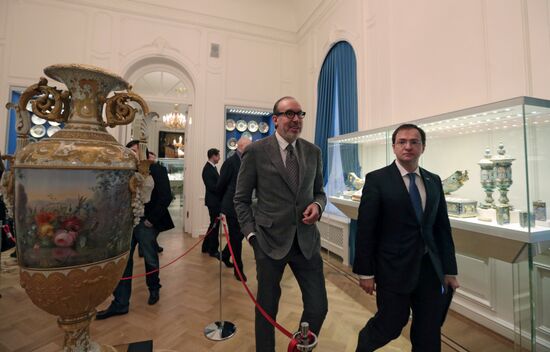 The renovated Shuvalov Palace in St. Petersburg houses Faberge Museum