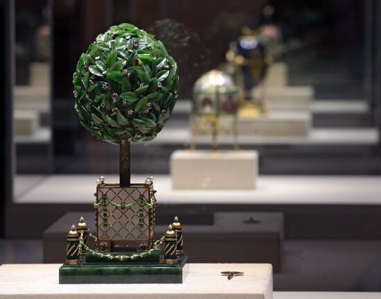 The renovated Shuvalov Palace in St. Petersburg houses Faberge Museum