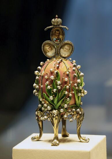The renovated Shuvalov Palace in St. Petersburg houses Faberge Museum