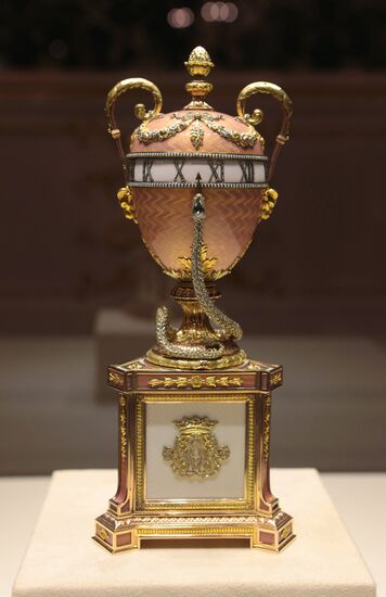 The renovated Shuvalov Palace in St. Petersburg houses Faberge Museum