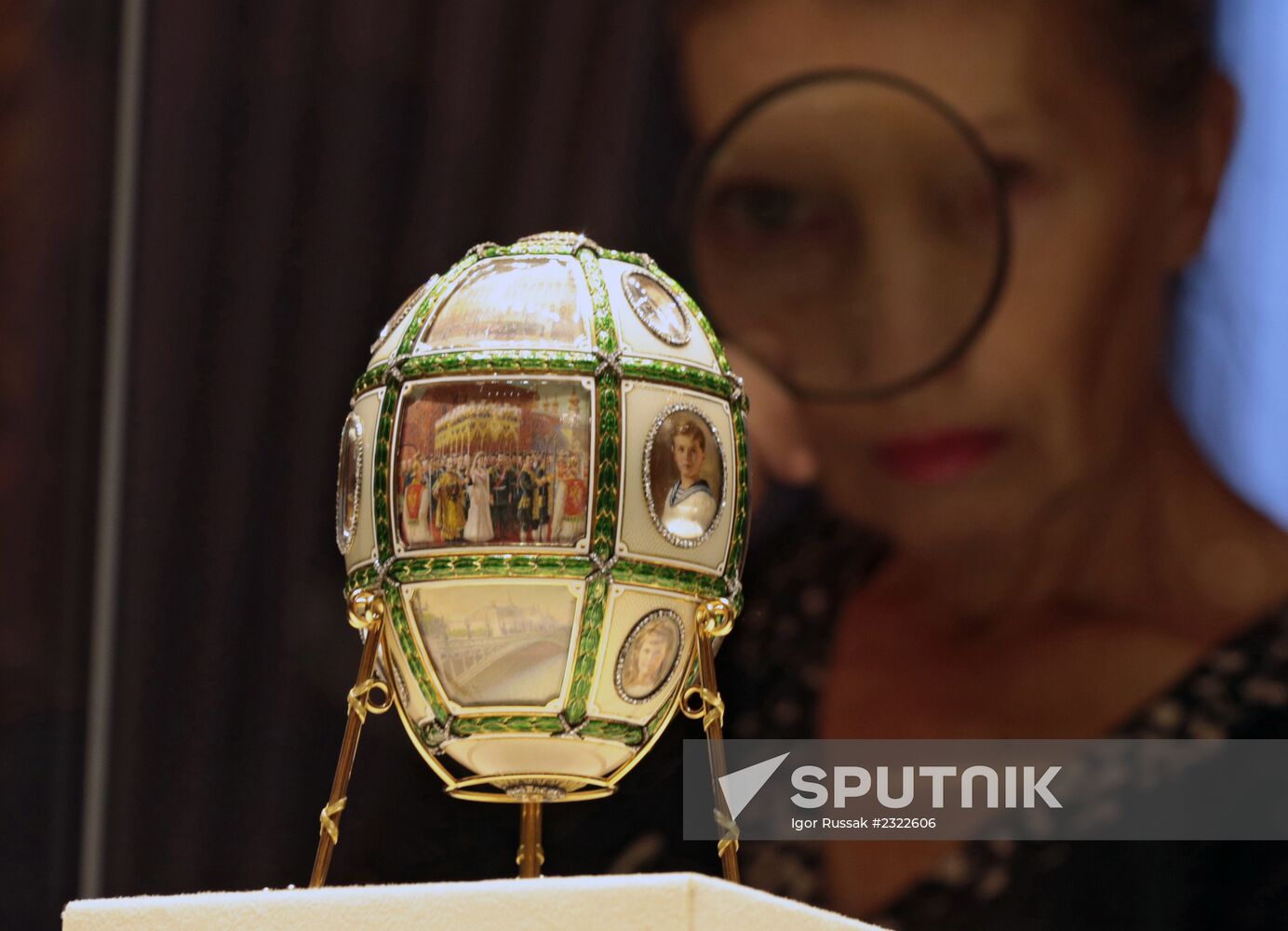The renovated Shuvalov Palace in St. Petersburg houses Faberge Museum