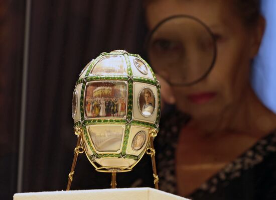 The renovated Shuvalov Palace in St. Petersburg houses Faberge Museum