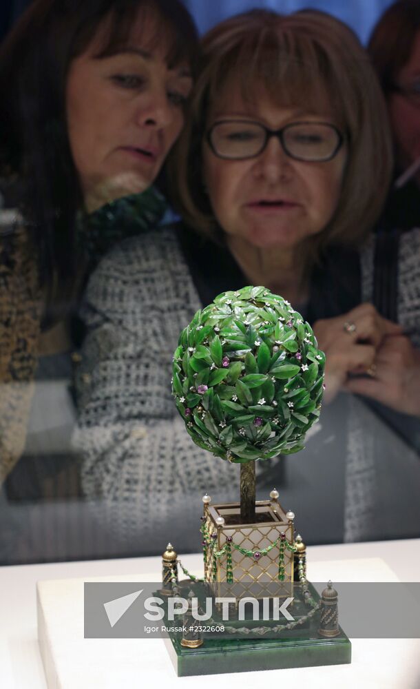 The renovated Shuvalov Palace in St. Petersburg houses Faberge Museum