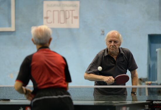 Oldest athlete Alexander Kaptarenko