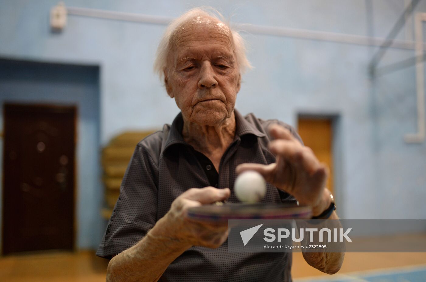 Oldest athlete Alexander Kaptarenko