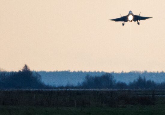 T-50 fighter flies from Komsomolsk-on-Amur to Zhukovsky
